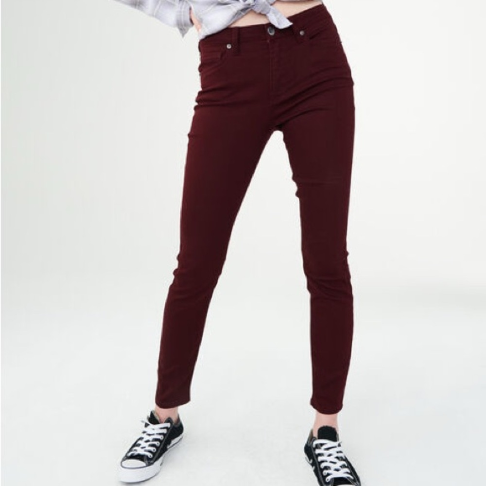 Aeropostale Maroon Regular Fit Jeans Women’s Size 0